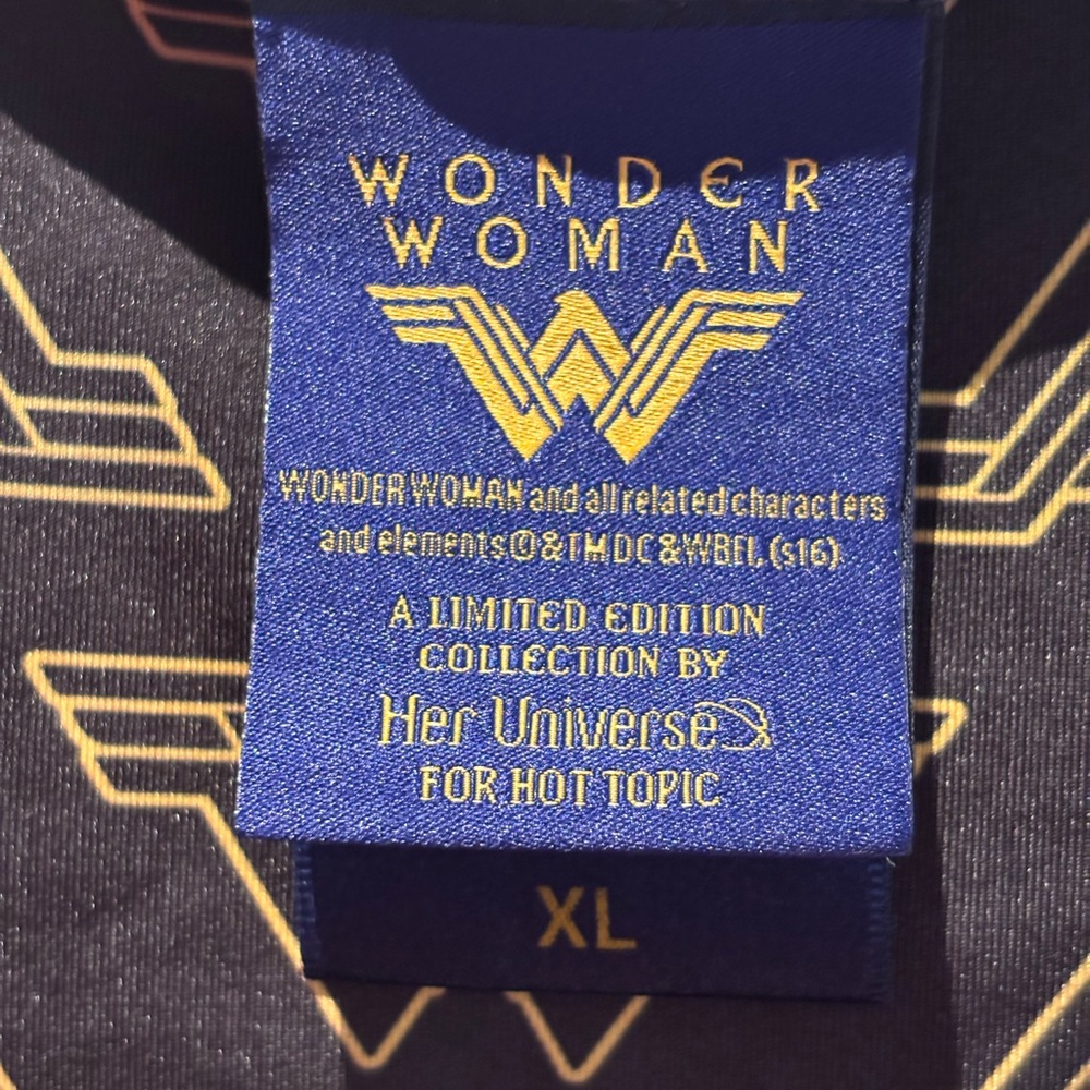 Her Universe Red and Gold Wonder Woman-Inspired Midi Dress - Picture 2 of 10